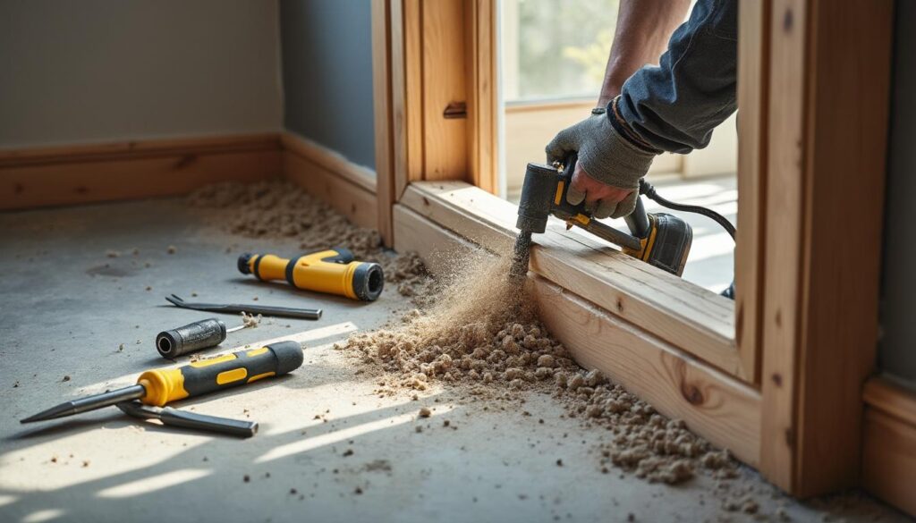 Réussir la rénovation des cadres de porte à l'aide d'un cloueur