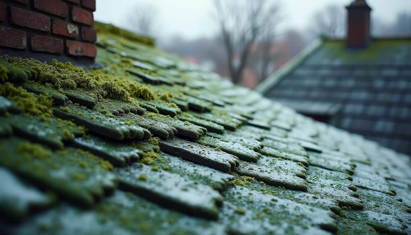 Que faire face à une mousse de toiture persistante en hiver ?
