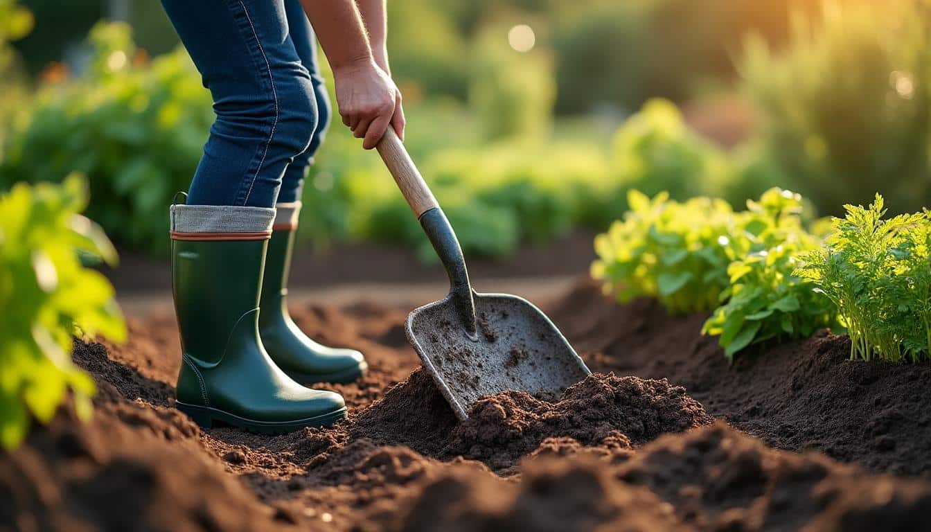 Nos conseils pour préparer le terrain du potager avec une bêche