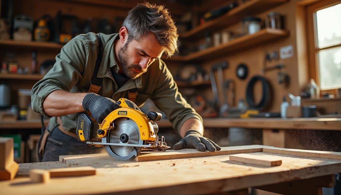 Illustration: Pourquoi opter pour une scie circulaire sans fil Dewalt pour vos travaux de coupe ?