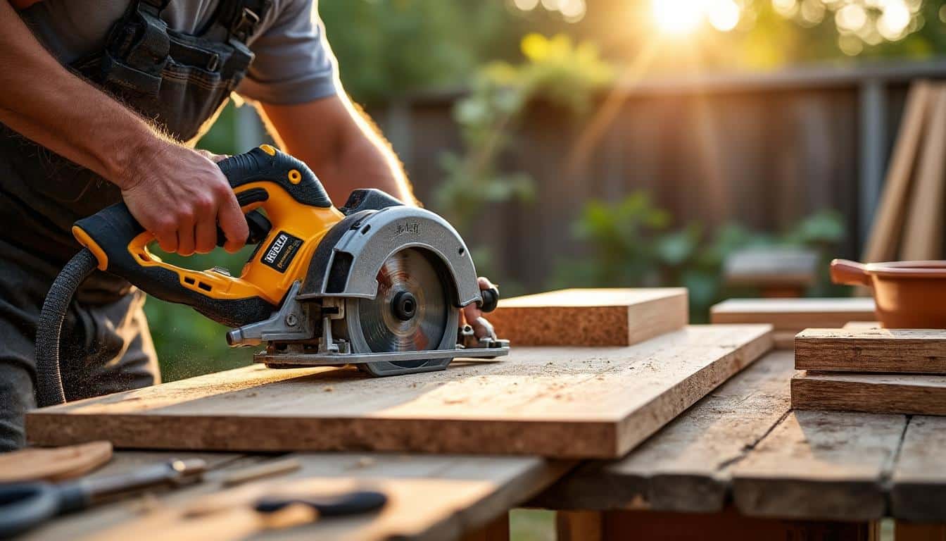 Scie circulaire sans fil Dewalt : puissance et liberté de coupe