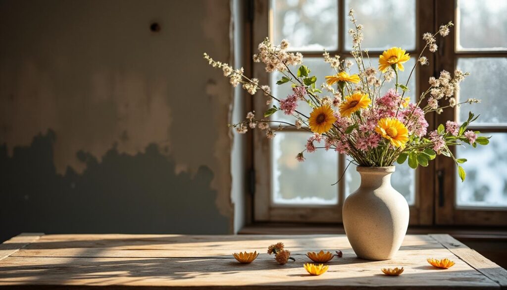 Créer des compositions florales originales pour l’ambiance de la maison avec un vase