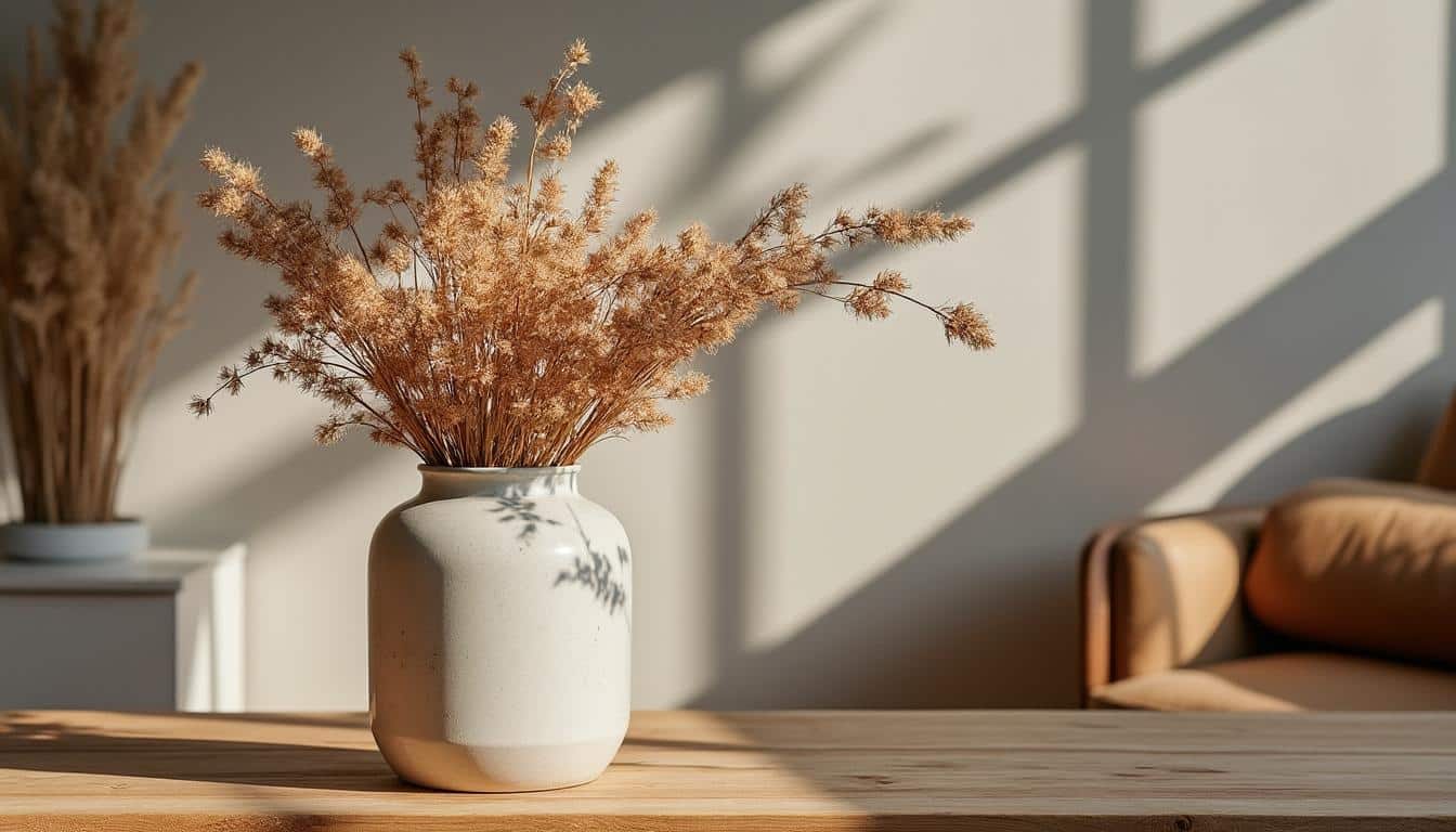 Mettre en valeur un vase dans une décoration minimaliste et chic
