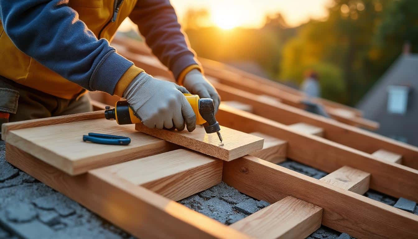 Illustration: Comprendre le rôle essentiel des lattes dans la construction d’une toiture