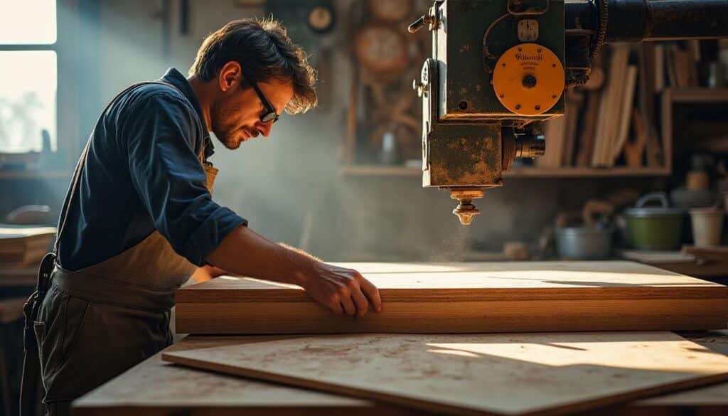 Scie verticale à panneaux : précision et gain de place en atelier