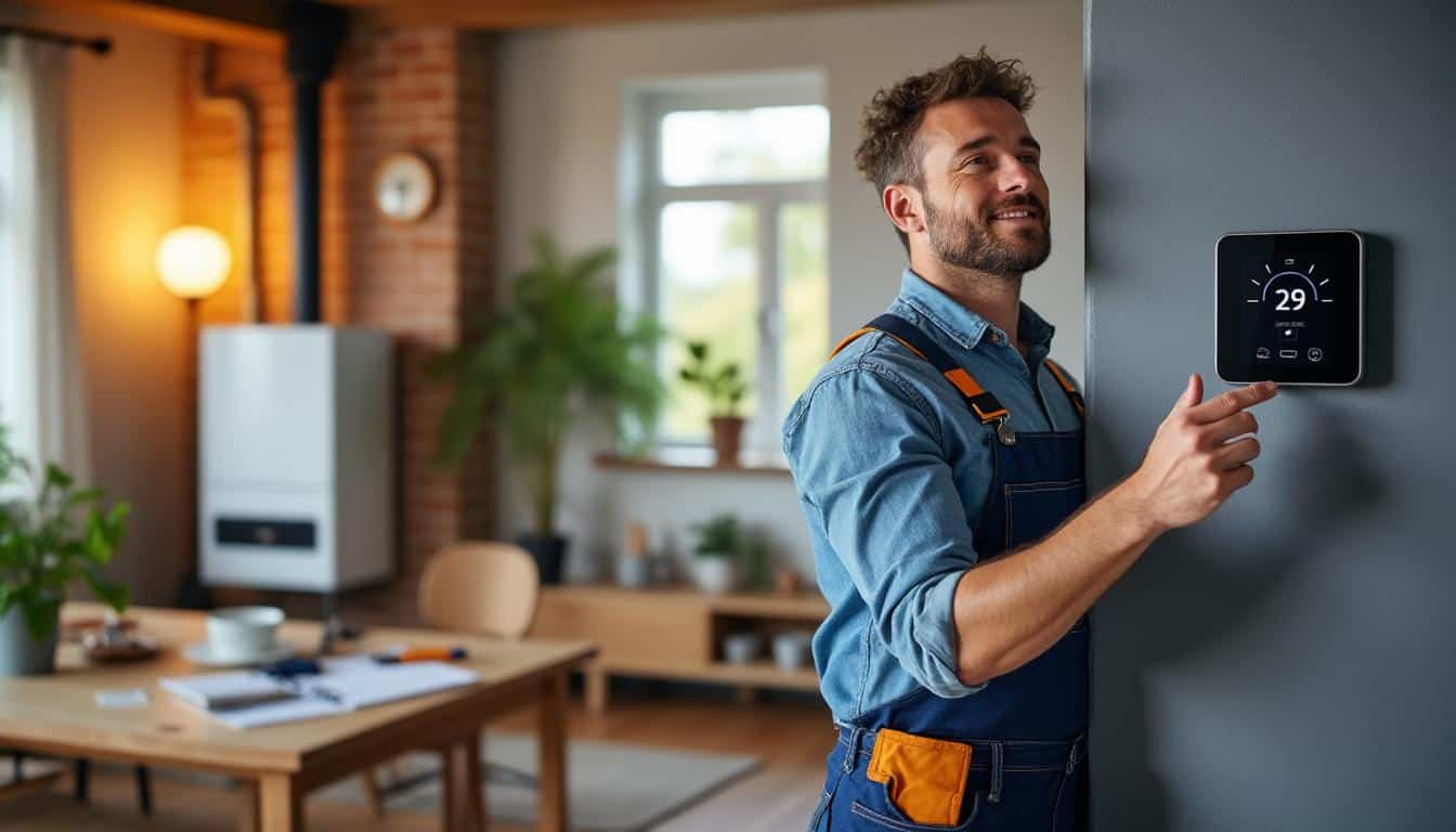 Illustration: Comprendre le fonctionnement d’un thermostat sans fil pour chaudière à gaz