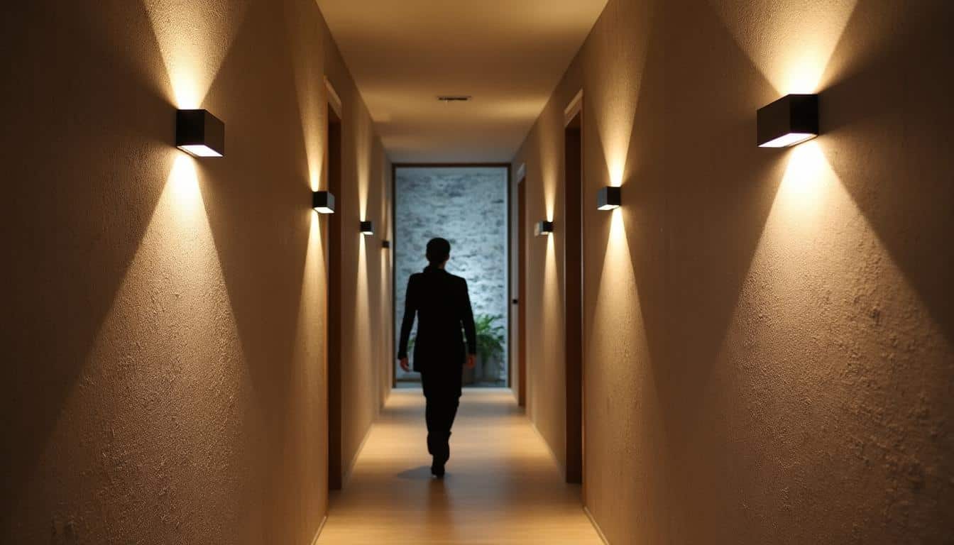 Illustration: Pourquoi choisir des luminaires muraux adaptés pour éclairer un couloir ?