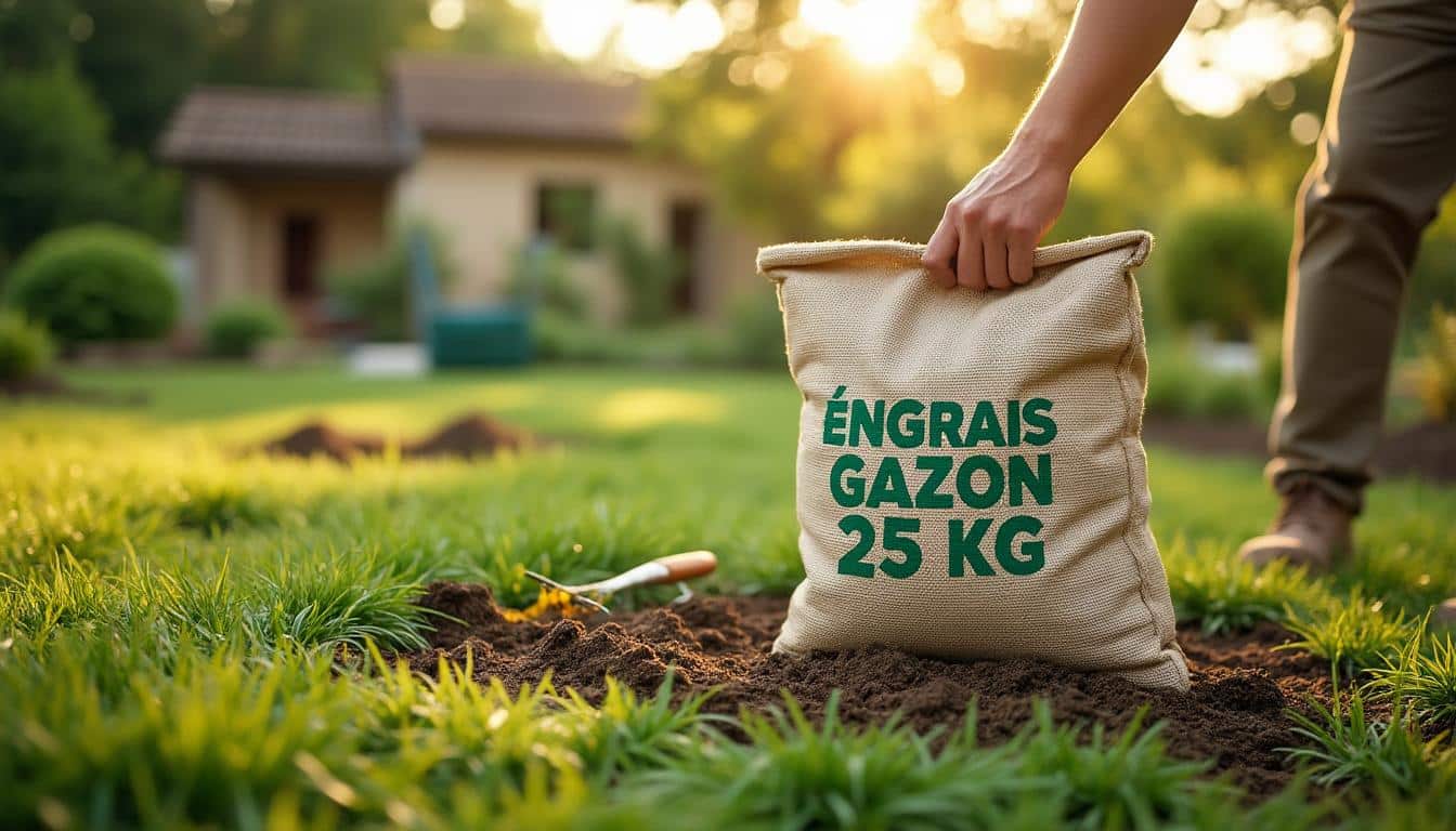 Engrais gazon professionnel de 25 kg : nutrition optimale pour grandes surfaces