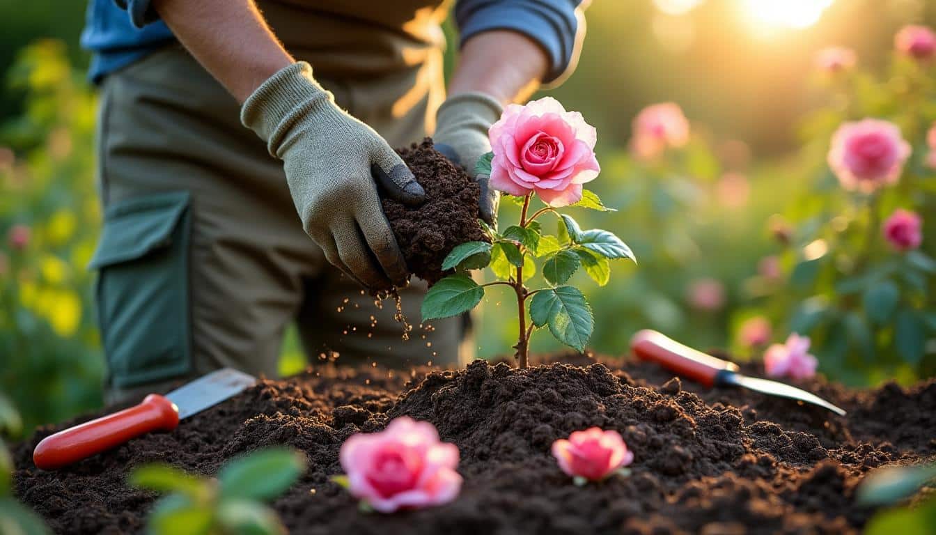 Illustration: Pourquoi l’apport d’engrais est vital pour la croissance et la floraison des rosiers
