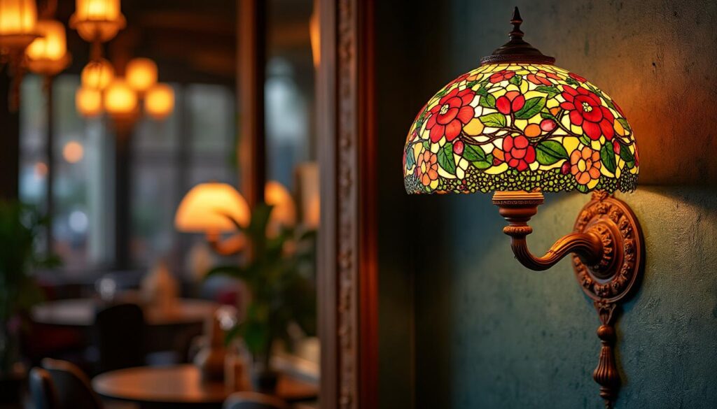 Tiffany applique murale : élégance et lumière colorée pour votre intérieur