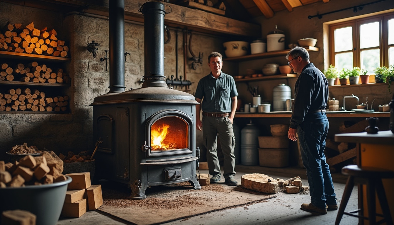 Illustration: Comprendre le fonctionnement d’une chaudière mixte à bois et à fioul