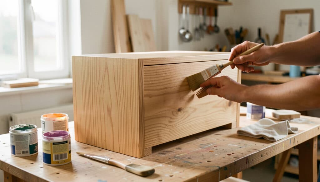 Comment réussir un effet bois en peinture sur un meuble