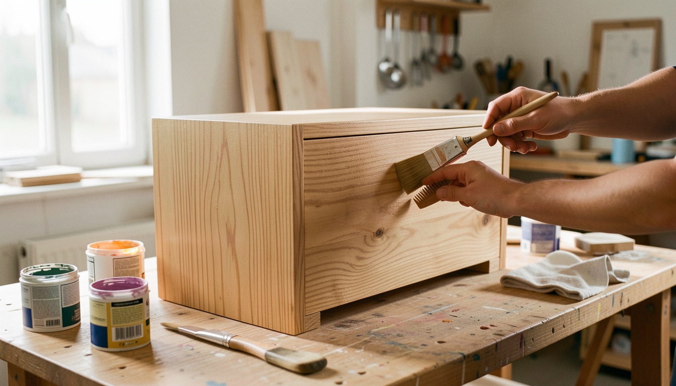 Comment réussir un effet bois en peinture sur un meuble