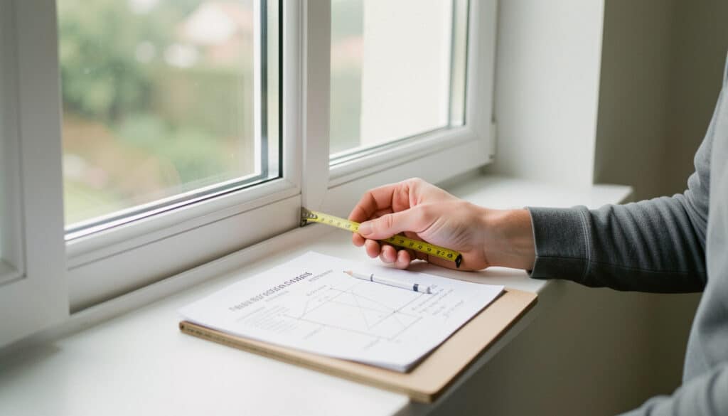 Fiche de prise de mesure pour fenêtre sans erreur
