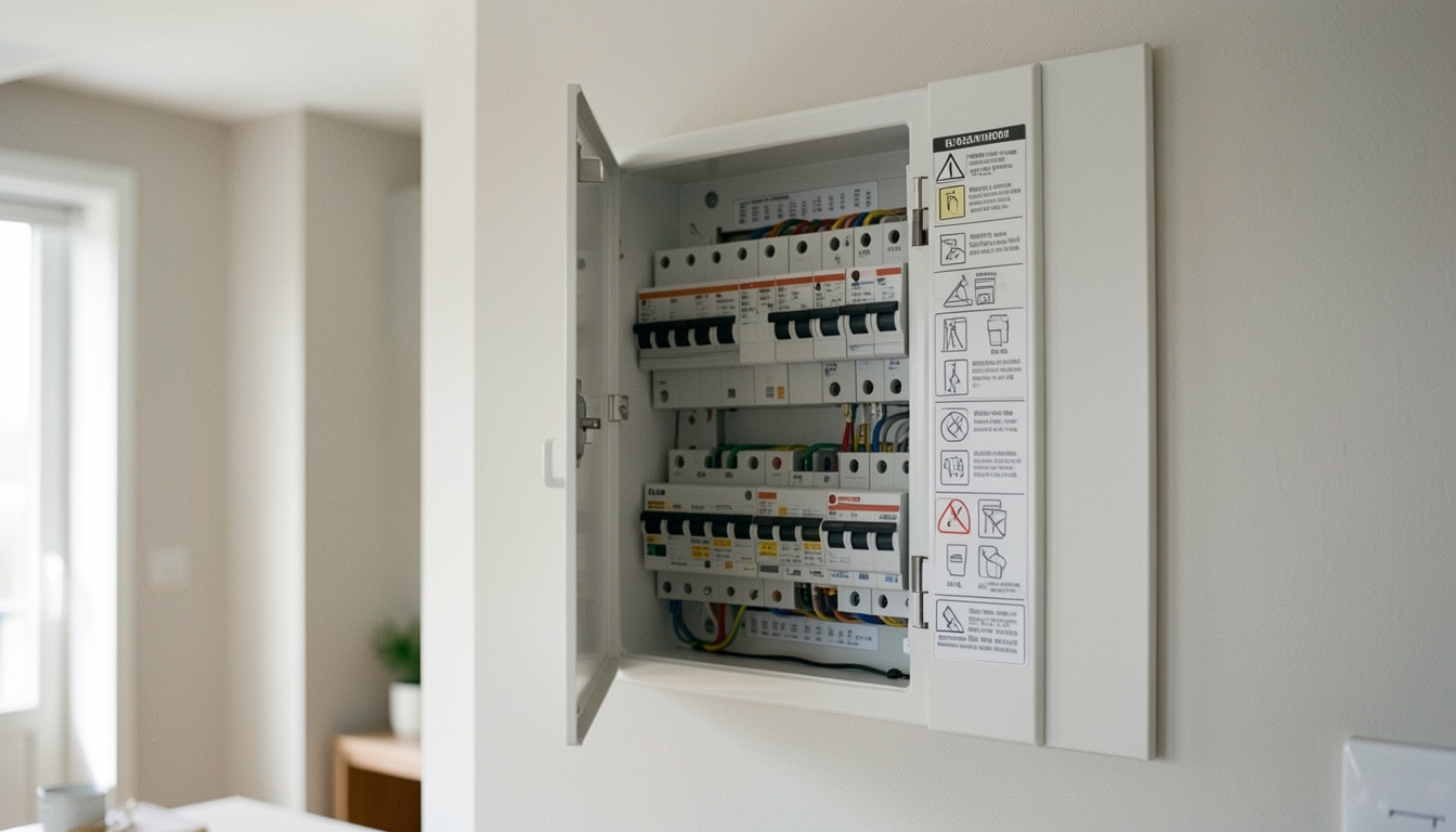 Repères et symboles d’un tableau électrique lisible