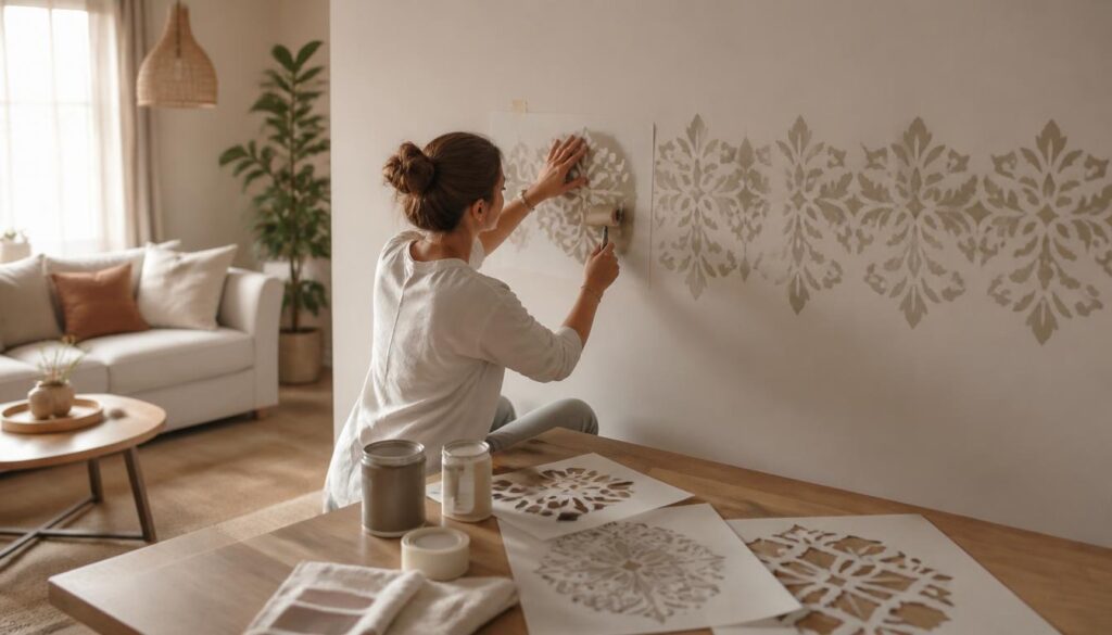 Pochoirs muraux à peindre pour personnaliser vos murs